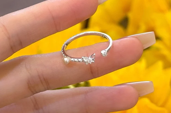 Anillo Variante de Plata de Ley S925