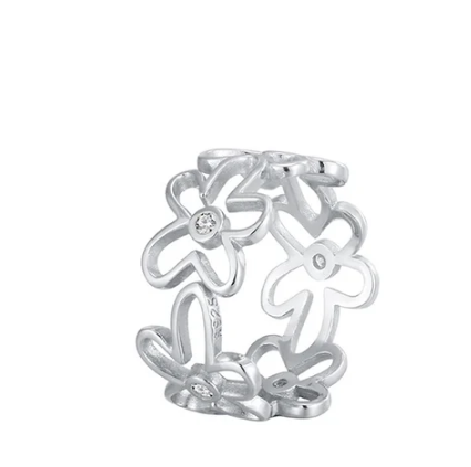 Anillo Silvara en Plata de Ley y Chapado en Oro 18K