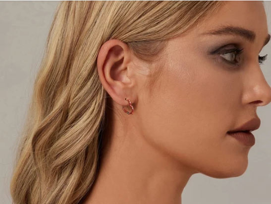 Orecchini Silvaria in argento sterling e oro bianco