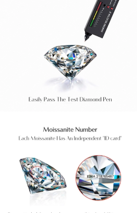 Certificado GRA que garantiza la calidad y autenticidad de la moissanita 0.3ct