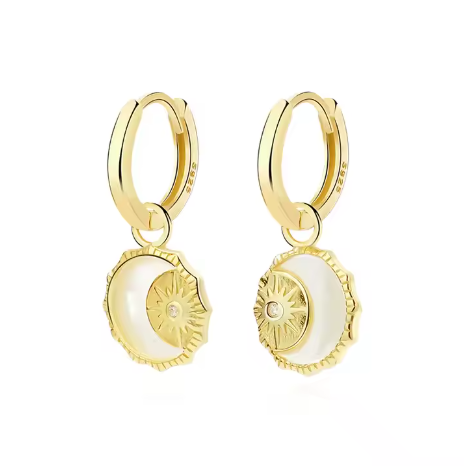 Conjunto de Concha Abulón en Plata de Ley S925 y chapado en Oro de 18K