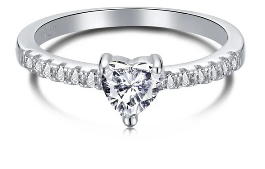 Anillo  Brillante MIA de Plata Ley S925