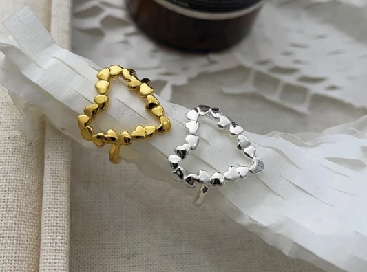 Anillo Te Amo en Plata Ley y Oro
